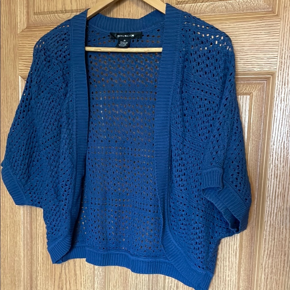 Chic Blue Knit Sweater